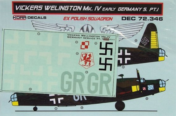 1/72 Vickers Wellington Mk.IV early Germany part I