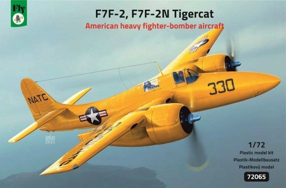 1/72 F7F-2, F-2N Tigercat American fighter-bomber