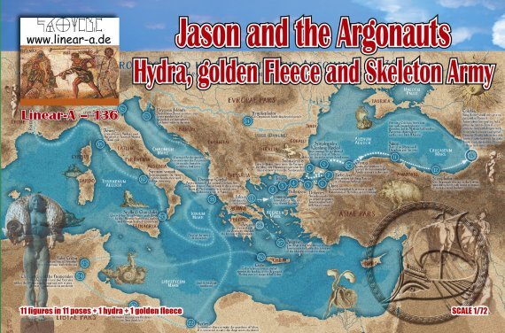 Linear-A Jason et les Argonautes Set 2 1/72 Impression 3D