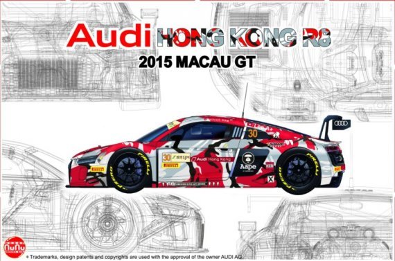 1/24 Audi R8 Lms GT3 Gp macau 2015 FIA-GT