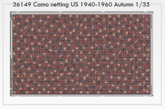 1/35 Camo netting US 1940-1960 Autumn