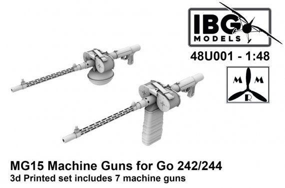 1/48 MG15 Machine Guns for Gotha Go-242/244