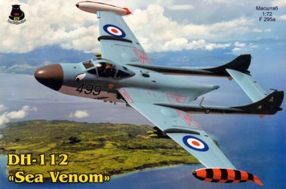 Maquette 1/72 De Havilland Sea Venom ex-Frog