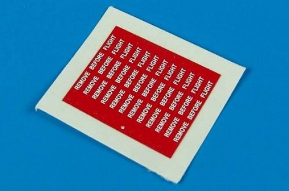 1/48 Remove before flight flags  white lettering
