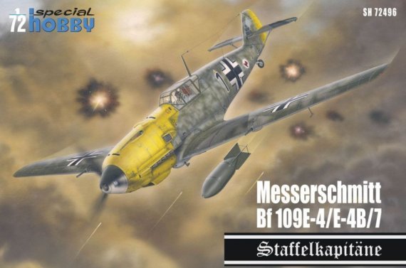1/72 Bf 109E-4/E-4B/7 Staffelkapitne