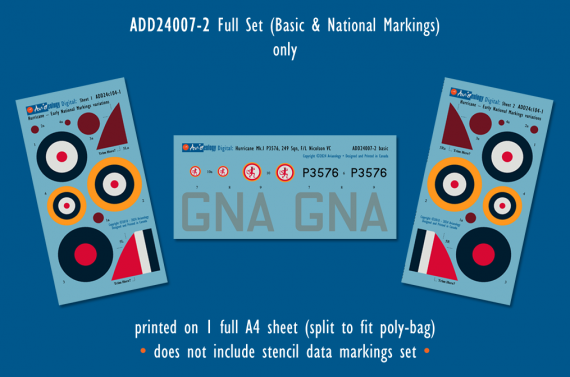 1/24 Hawker Hurricane Mk.I P3576 as GN-A of 249 Sqn, RAF-Nicolso