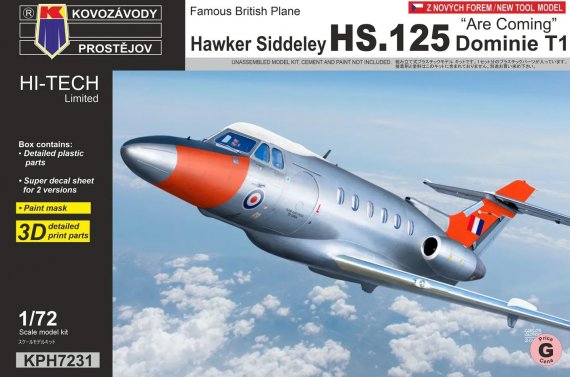 Kovozavody Prostejov HS.125 Dominie T1 HI-TECH 1/72