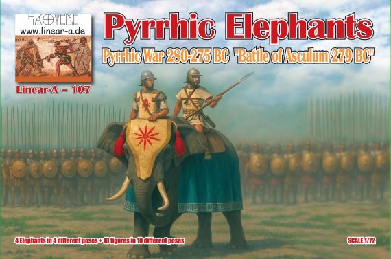 1/72 Pyrrhic Elephants Pyrrhic War 280-275 Bc Battle of Asculum