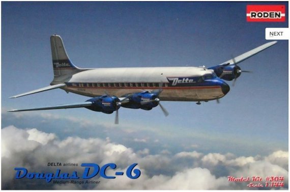 1/144 Douglas DC-6 Delta (American Civil Plane)