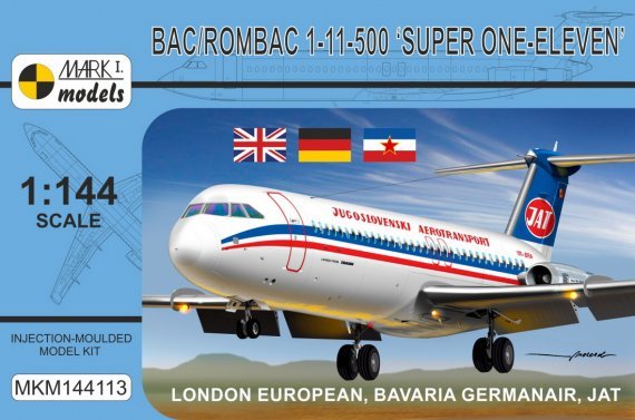 1/144 BAC/Rombac 1-11-500 London European, Bavaria Germanair