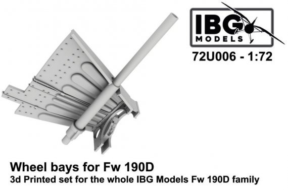 1/72 Wheel bays for Fw 190D family