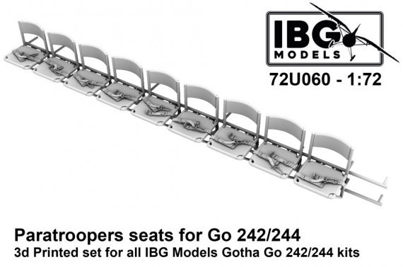 1/72 Paratroopers seat for Go 242/244