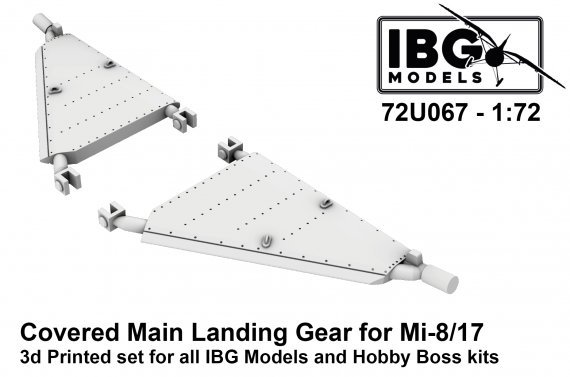 1/72 Covered main landing gear Mil Mi-8 and Mi-17 for Ibg Models