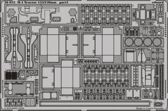 1/35 SET M-4 Tractor 155/240mm (HOBBYB)