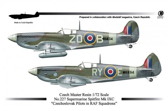 1/72 S.Spitfire Mk IXC CZ Pilots in RAF Squadrons