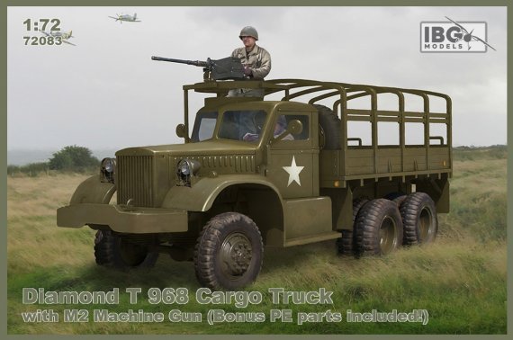 1/72 Diamond T 968 Cargo Truck with M2 Machine Gun