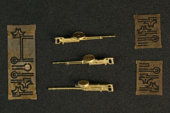 1/72 Polish set of guns for Pzl PZL.37 Los