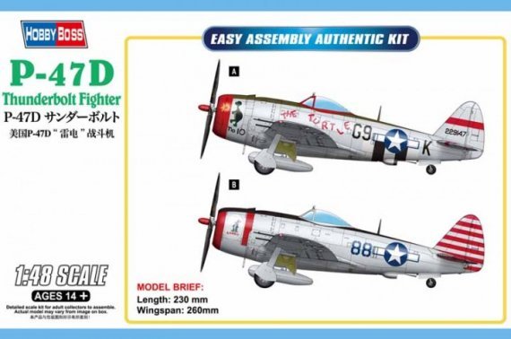 1/48 P-47D ThunderBolt Easy Assembly kit