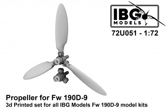 1/72 Propeller Wooden for Focke-Wulf Fw-190D family & decal