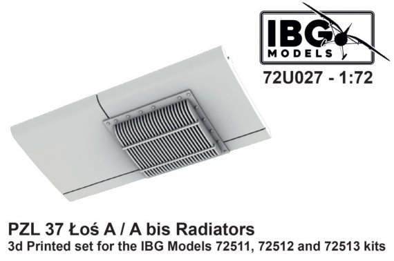 1/72 Radiators for PZL 37 Los A/A bis