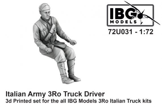 1/72 Italian Army 3Ro Truck Driver