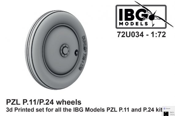 1/72 PZL P.11/P.24 Wheels