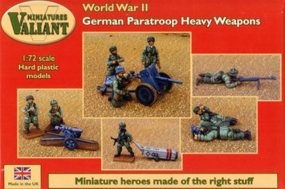 1/72 WWII German Paratroopers and heavy weapons
