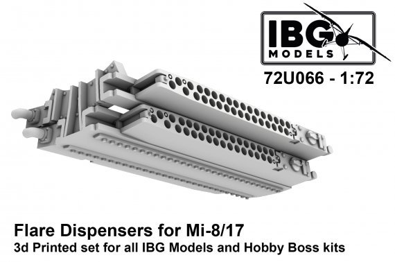 1/72 Mil Mi-8 and Mi-17 Flare Dispensers for Ibg Models and HB