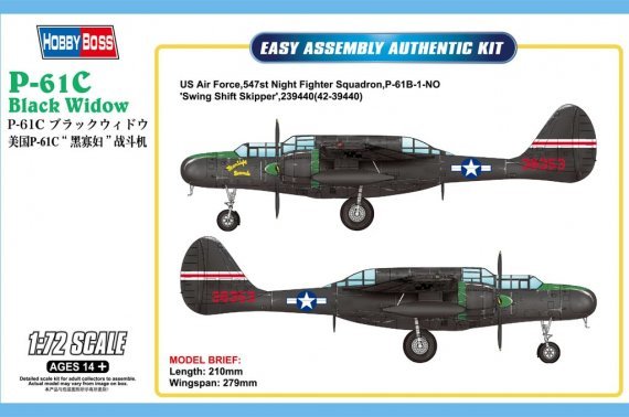 1/72 Northrop P-61C Black Widow