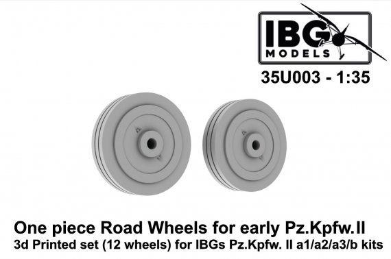 1/35 One piece road wheels for Pz.Kpfw.II a1/a2/a3/b