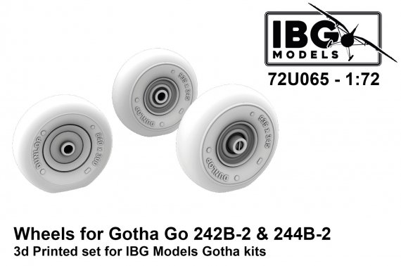 IBG Models Ruote 1/72 Go 242B-2 & 244B-2 stampa 3D