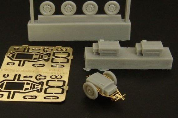 1/144 RAF WWII start cart 2x. PE/ resin kit of UK start cart WW