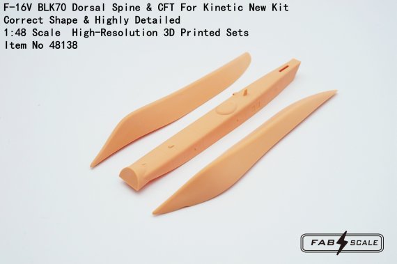 FabScale Studio F-16V BLK70 Dorsal Spine & CFT 1/48
