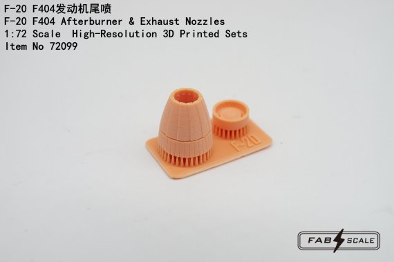FabScale 1/72 F-20 Tigershark Postbruciatore Ugelli Hasegawa