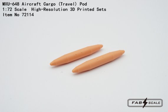 FabScale Studio Cargo Pods MXU-648 1/72 (2 sets)
