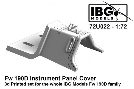 1/72 Instrument Panel Cover for Fw 190D