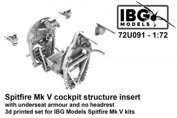 IBG Models Cockpit Spitfire Mk.V 1/72 avec blindage
