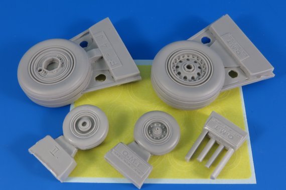 1/32 Not Weighted Wheels LATE for McDonnell F-4J Phantom II