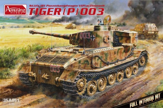 1/35 Tiger P 003 Panzerbefehlswagen, full interior, zimmerit