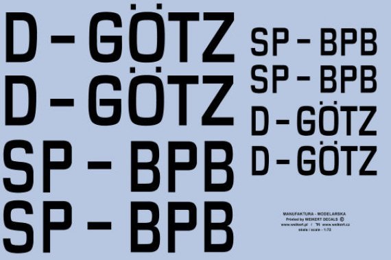 1/72 Markings for the RWD-17W and Nikol A-2 decal