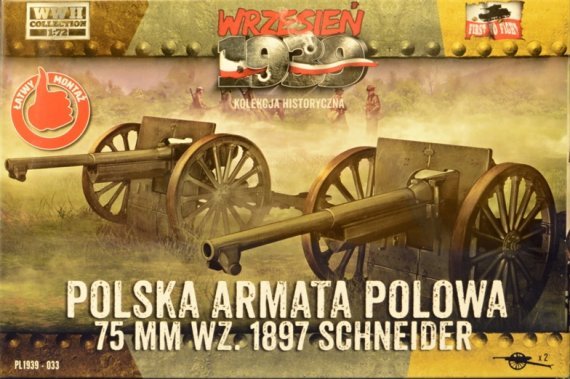 1/72 Cannon 75mm wz.1897 Schneider