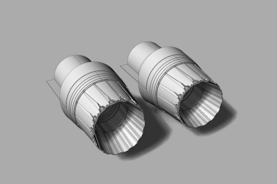 1/144 F-16 PW229 Engine nozzle resin set