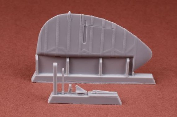 1/24 Supermarine Spitfire broad chord rudder for Airfix Mk.IXc