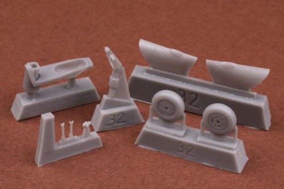 1/32 Spitfire Mk.II retractable tail wheel set for Revell