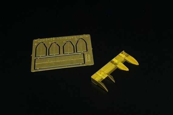 1/48 U.S.Howitzer M8, Hedgerow cutter PE set