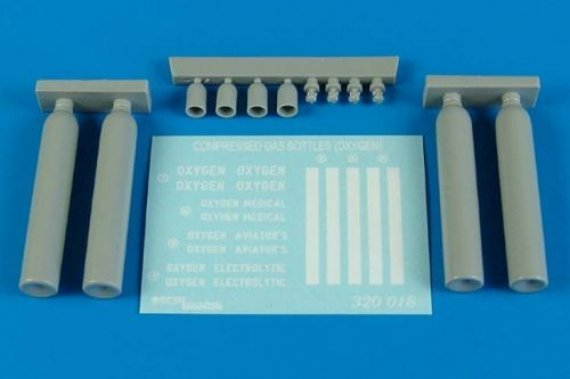1/32 Compressed gas bottles  oxygen