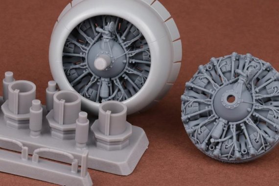 1/32 B-17 F/G Engine set. for HKM