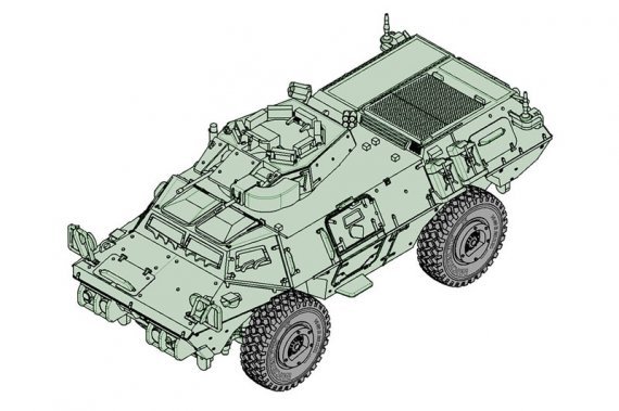 1/72 M1117 Guardian Armoured Security Vehicle