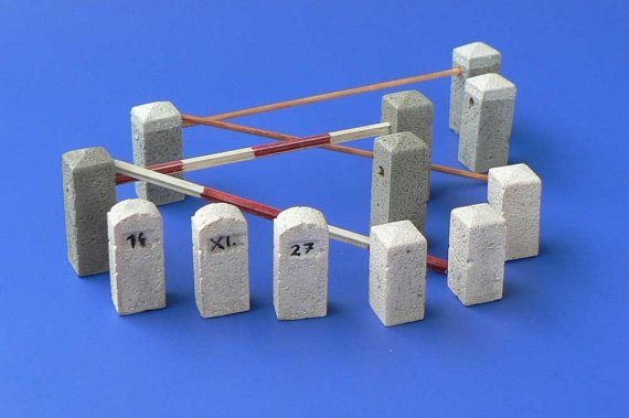 1/48 Stone bollards