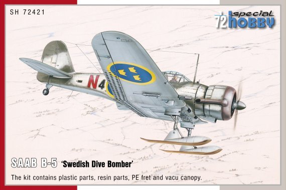 1/72 SAAB B-5 Swedish Dive Bomber